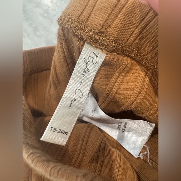 Rylee + Cru Ribbed Leggings - Rust - Picture 2 of 3